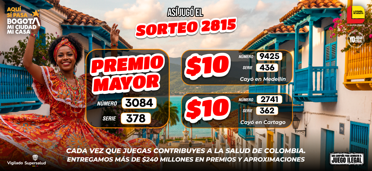 Resultados sorteo 2815