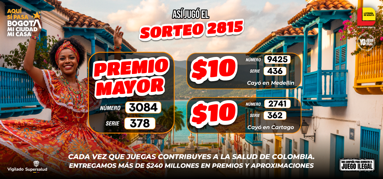 Resultados sorteo 2815