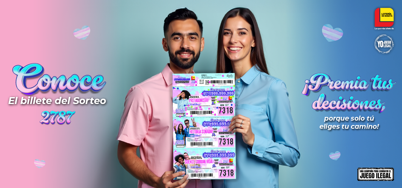 Conoce el billete del sorteo 2788