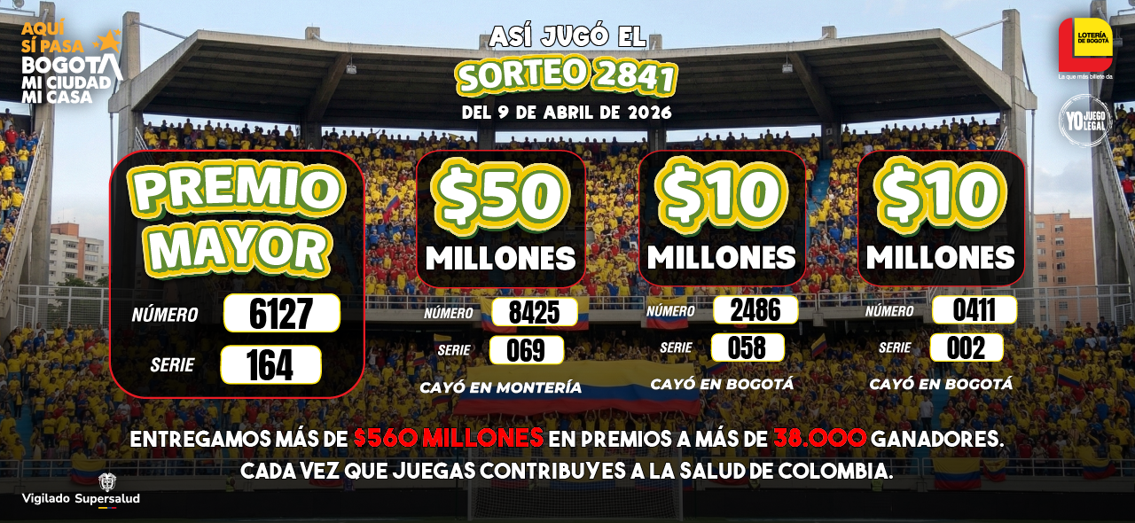 Banner Ganadores Sorteo 2841