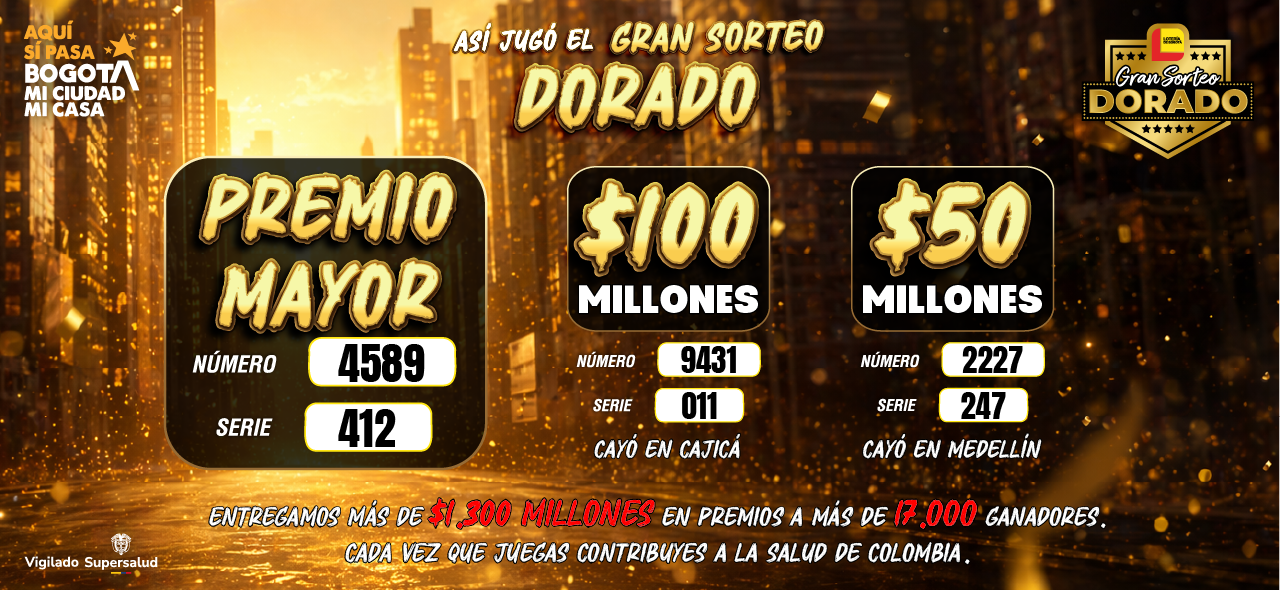 Banner Ganadores Sorteo dorado