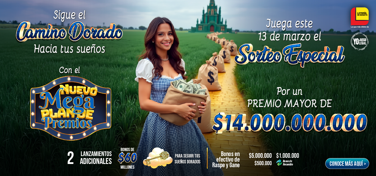Sorteo Especial 13 de marzo