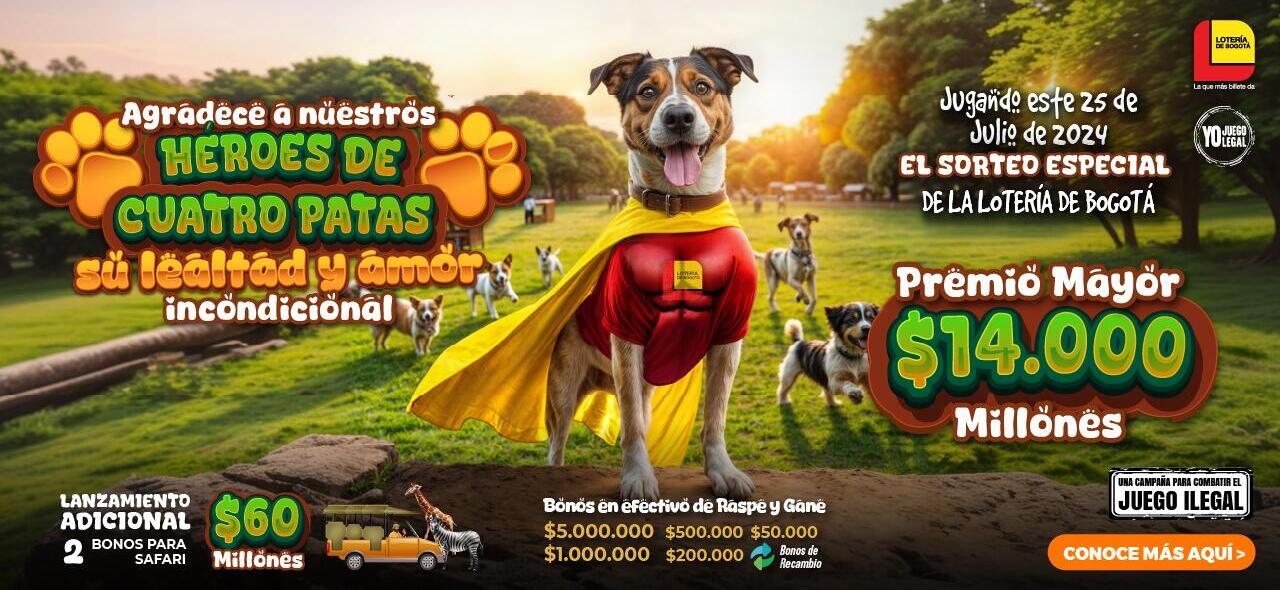 juega el sorteo especial del 25 de julio 2024- Lotería de Bogotá