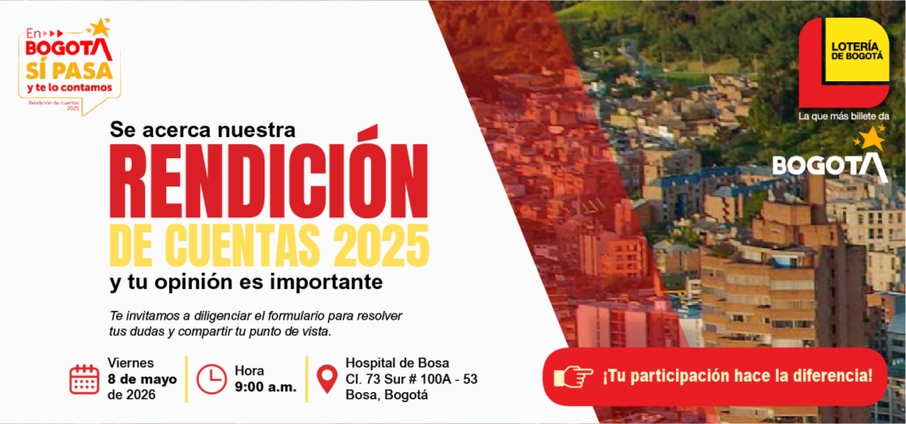 Participa en la rendición de cuentas