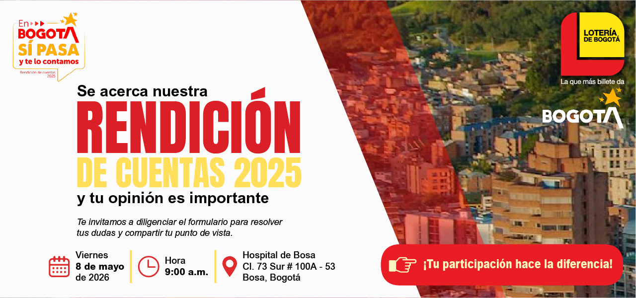 Participa en la rendición de cuentas