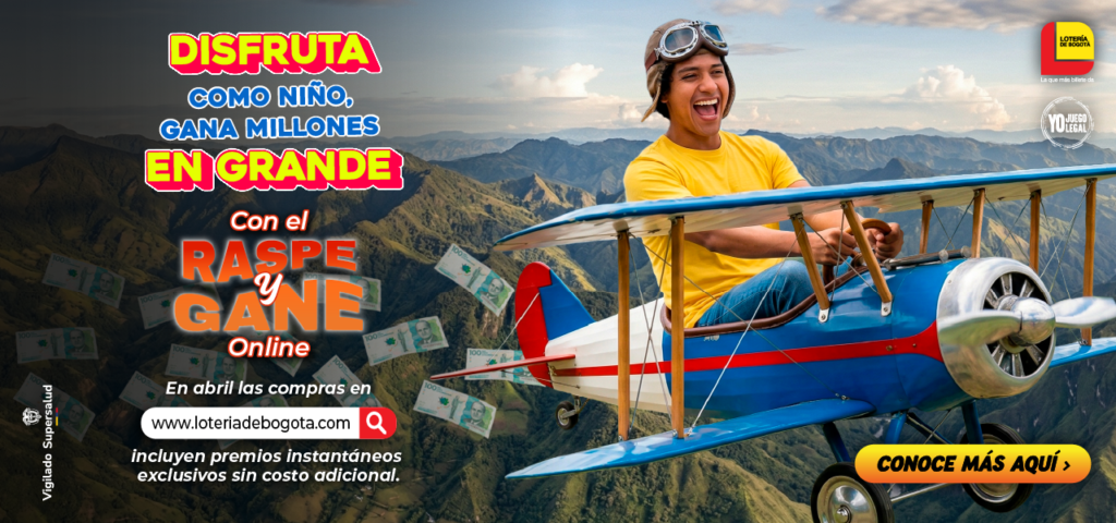 ¡A volar con la suerte del Raspe y Gane Online!