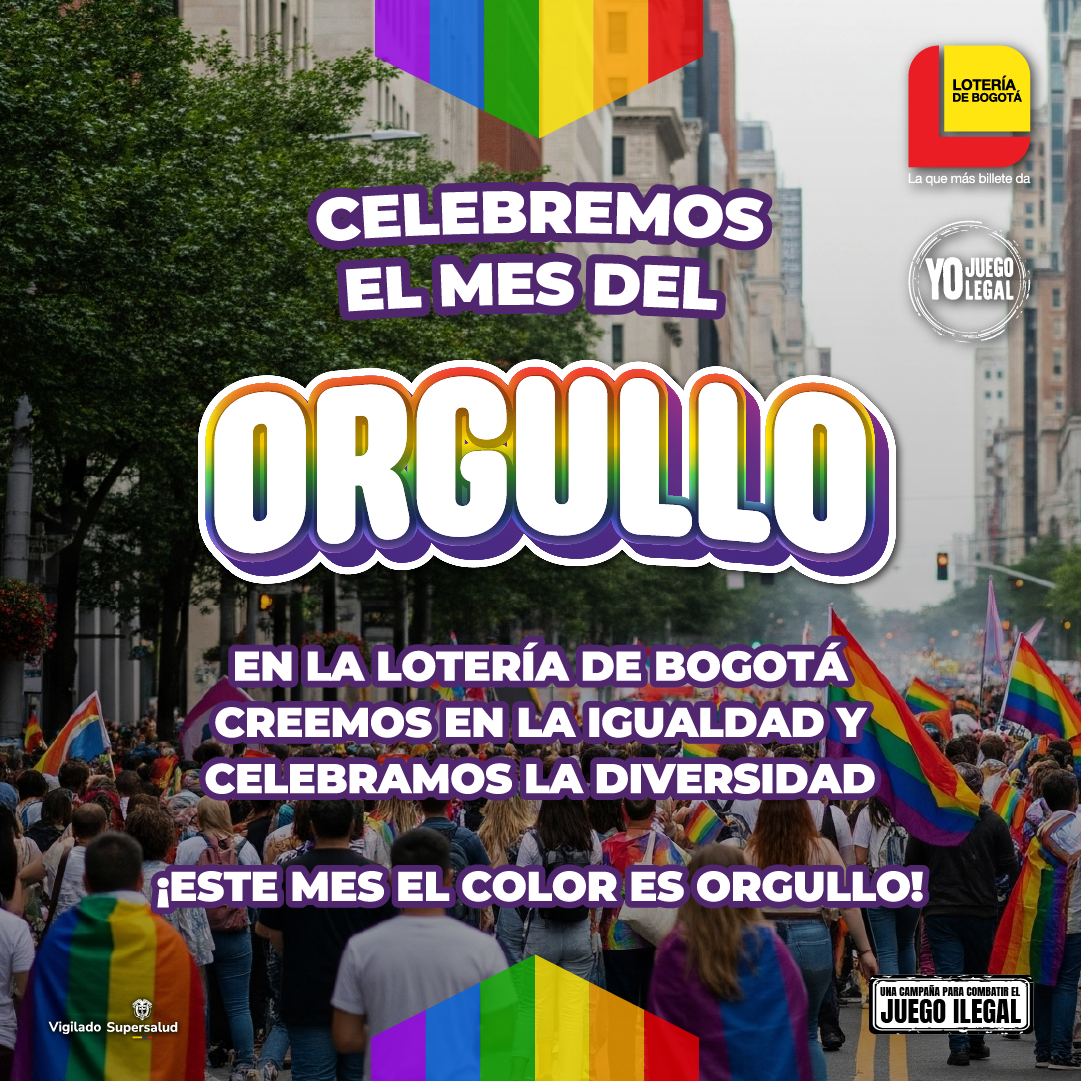 La Lotería de Bogotá conmemora el Día del Orgullo