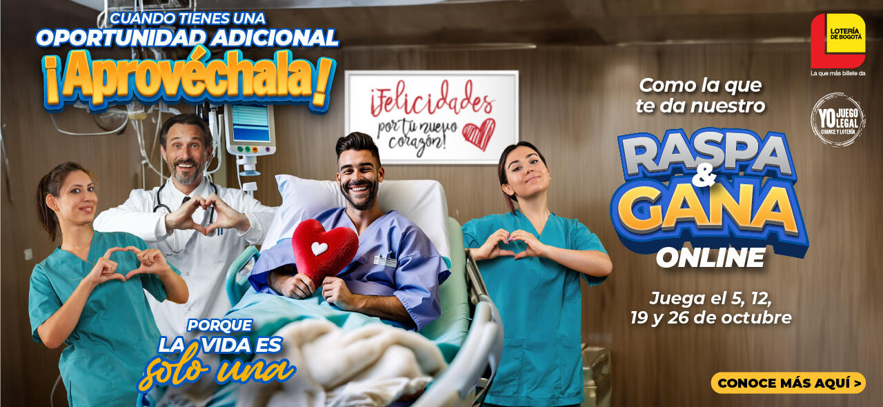 RASPA Y GANA OCTUBRE LOTERÍA DE BOGOTÁ